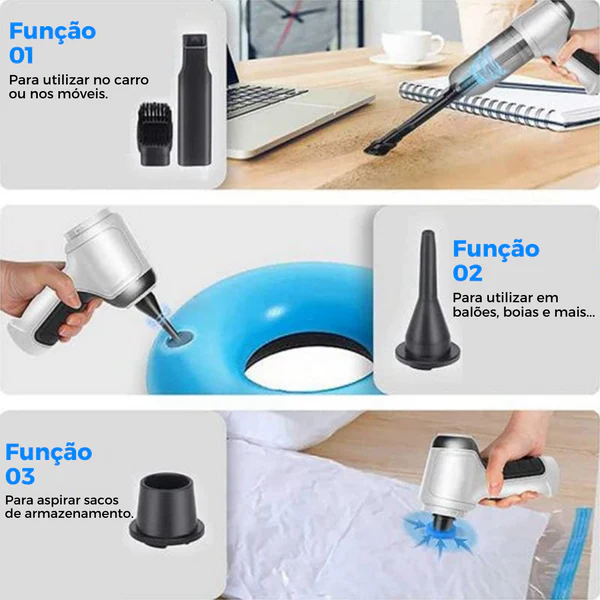 Aspirador portátil - vista lateral